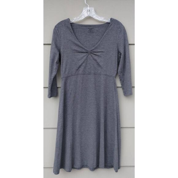 Toad & Co Rosalinda Dress Organic Cotton Tencel Lyocell Gray Casual Comfort S - Picture 10 of 10